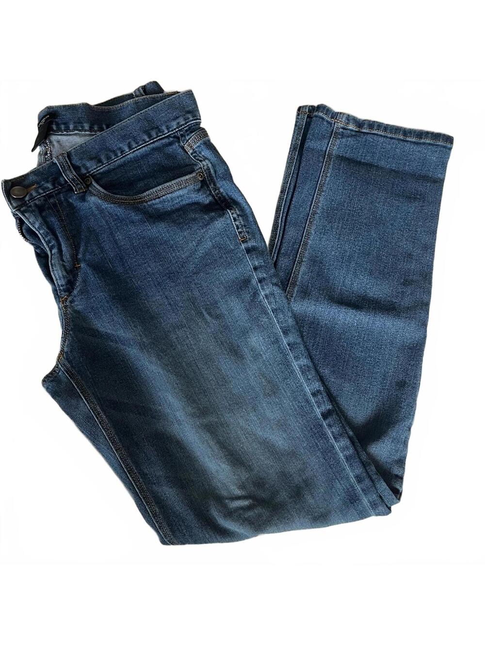 Ann Taylor Modern Blue Denim Jeans Slim Leg Classic Casual Denim